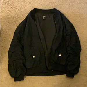 Black bomber jacket